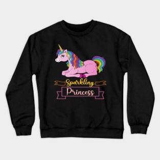 Cute Unicorn Gift - Sparkling Princess Crewneck Sweatshirt